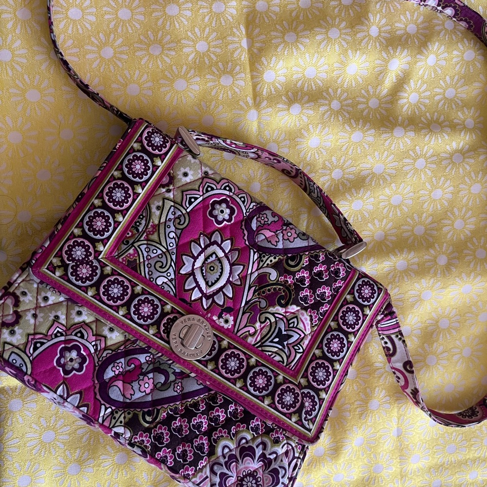 Vera Bradley Julia very berry crossbody satchel
